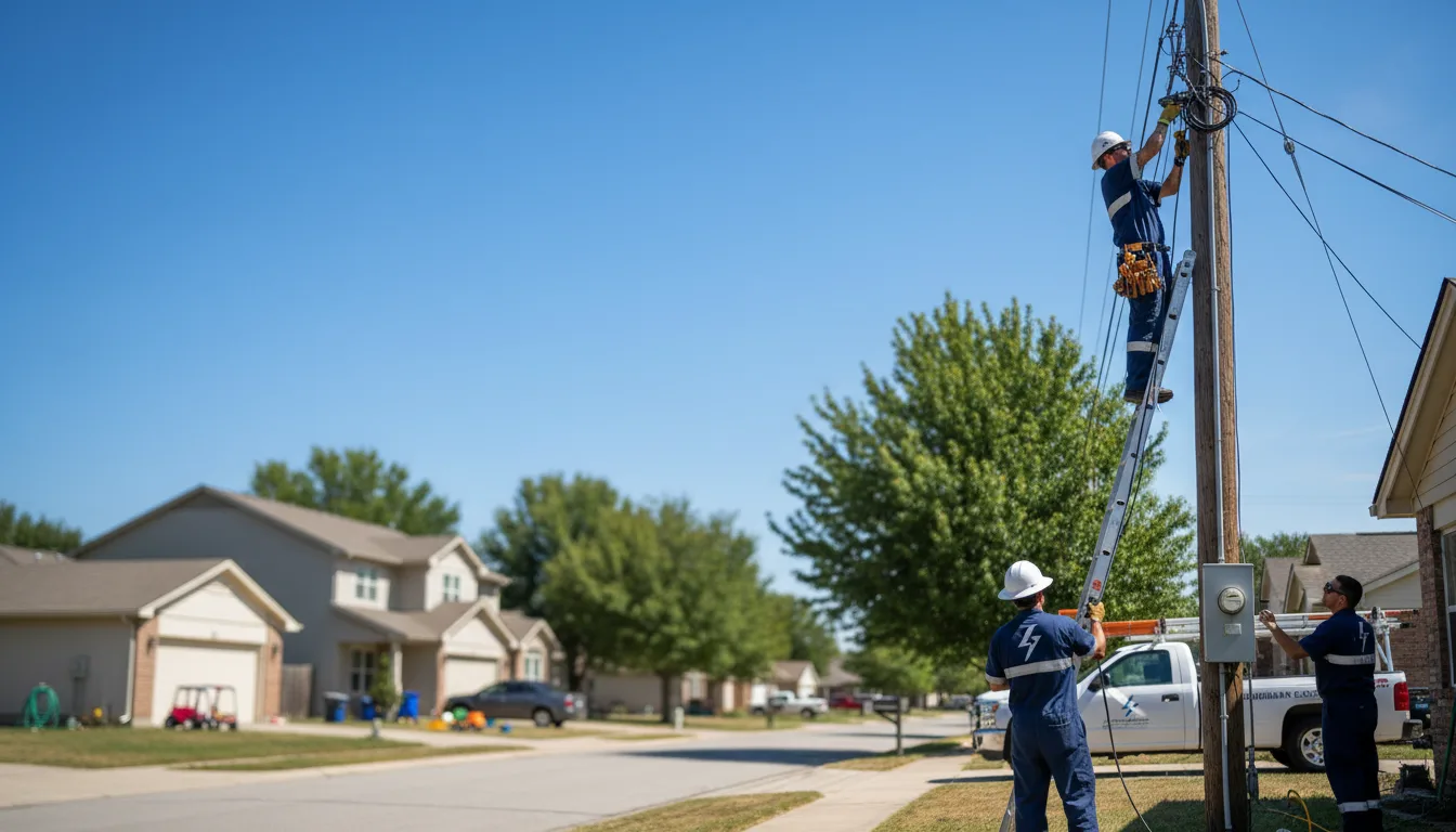 Residential electrician providing installation services in Bremen, ME